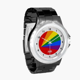 LGBT Color Rainbow Gay Pride Wristwatch
