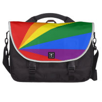 LGBT Color Rainbow Laptop Courier Bag Laptop Bags at Zazzle
