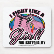 LGBT Fight Like A Girl mousepads