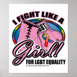 LGBT Fight Like A Girl posters