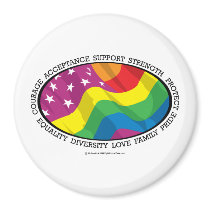 LGBT Flag magnets by fightcancertees LGBT Flag magnets