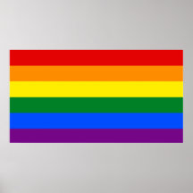 LGBT flag wall poster