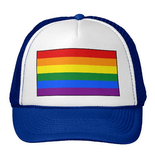 gay flag hat
