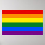 LGBT Gay Pride Rainbow Flag Poster