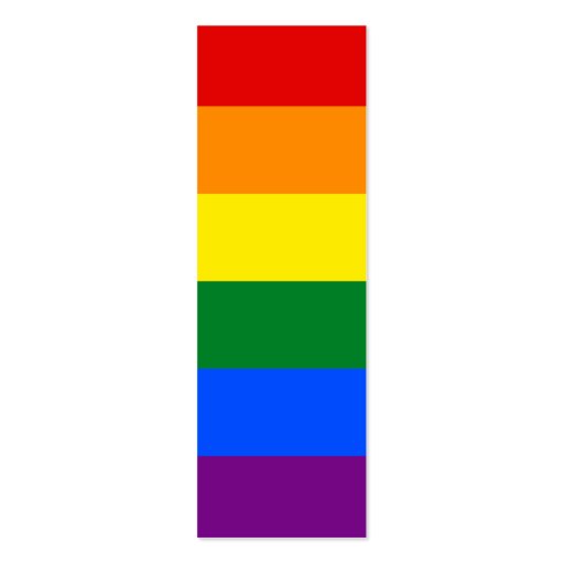 LGBT Gay Pride Rainbow Flag Stripe Business Card (front side)