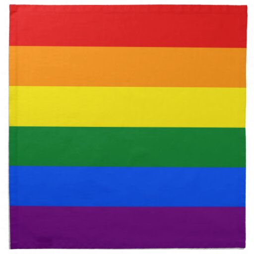 Lgbt Gay Pride Rainbow Flag Stripe Napkins Zazzle