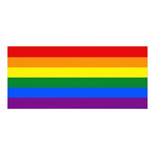 Lgbt Gay Pride Rainbow Flag Stripe Full Color Rack Card Zazzle