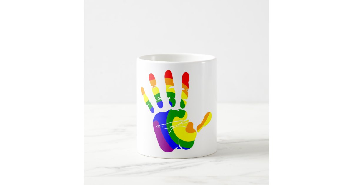 LGBT Handprint Coffee Mug Zazzle