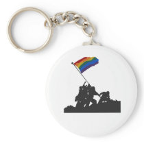 LGBT Iwo Jima Keychains