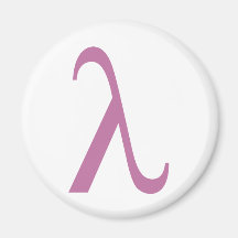 LGBT Pink Lamda Symbol Magnet