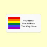 LGBT Pride Address Label Sheet labels