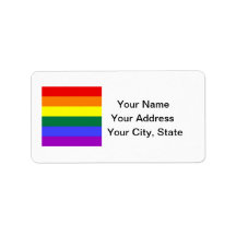 LGBT Pride Address Label Sheet