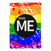 LGBT Pride Flag Dripping Paint Born Me iPad Mini Case