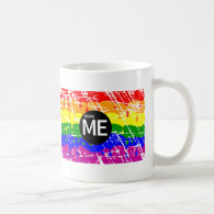 LGBT Pride Flag Dripping Paint Born Me Mug