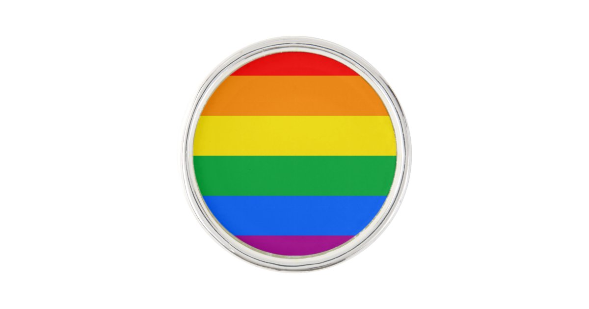 Lgbt Pride Flag Rainbow Flag Lapel Pin Zazzle