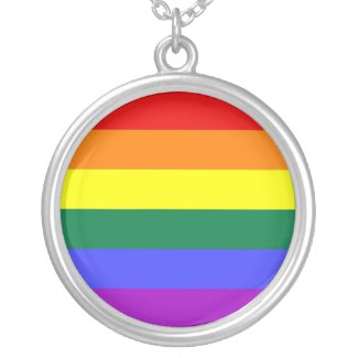 LGBT Pride Necklace (Round) necklace