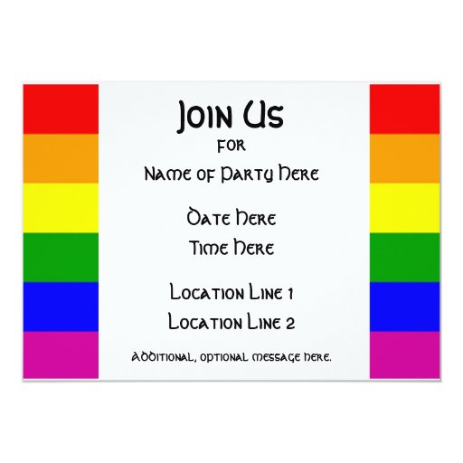Lgbt Pride Party Invitation 1 Zazzle