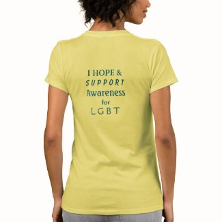 LGBT Rainbow Awareness Ribbon Angel Custom Shirt