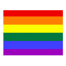 LGBT Rainbow Flag Post Card
