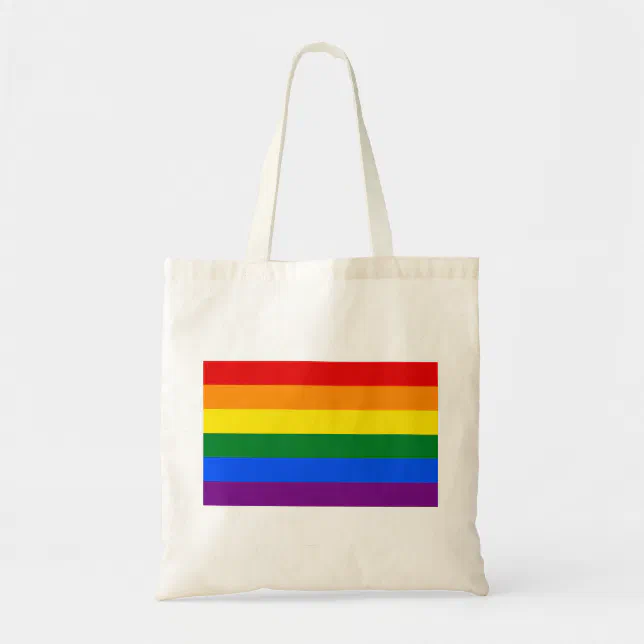 Lgbt Rainbow Gay Pride Flag Tote Bag Zazzle