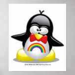 LGBT Rainbow Penguin posters