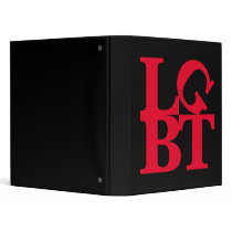 LGBT Red Pop Avery Binder