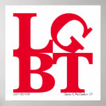 LGBT Red Pop Poster posters