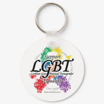 LGBT Ribbon of Butterflies keychains by fightcancertees LGBT Ribbon of Butterflies keychains