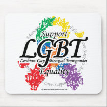 LGBT Ribbon of Butterflies mousepads by fightcancertees LGBT Ribbon of Butterflies mousepads