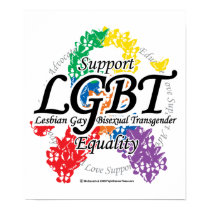 LGBT Ribbon of Butterflies posters
