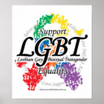 LGBT Ribbon of Butterflies posters