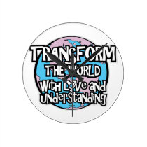 LGBT Transform The World wall clocks