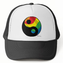 LGBT Ying Yang hats by fightcancertees LGBT Ying Yang hats