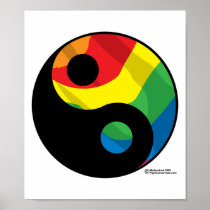 LGBT Ying Yang Print