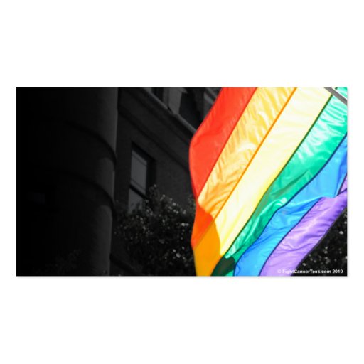 LGBTQ Flag Business Card (front side)