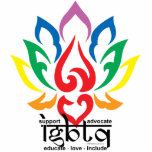LGBTQ Lotus Flower Photo Cutout