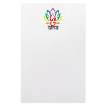 LGBTQ Lotus Flower Stationery Design