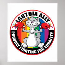 LGBTQIA Ally Cat Poster