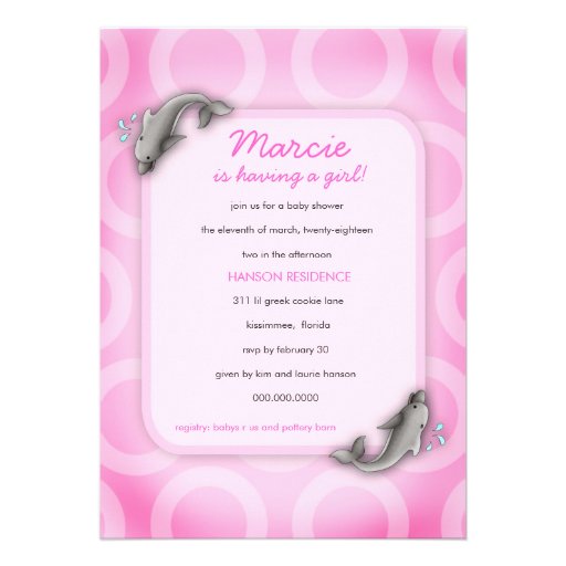 LGC | Flippin' Out Girl Baby Shower Invitations