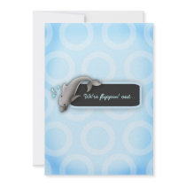 LGC | Flippin' Out Twins Baby Shower invitations