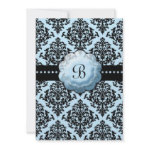 LGC | One Hot Momma Baby Shower Blue invitations