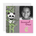 LGC | Panda Peek A Boo Pink Invitation by lilgreekcookie LGC | Panda Peek A Boo Pink Invitation