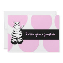 LGC | Pinkie the Zebra Invitation by lilgreekcookie LGC | Pinkie the Zebra Invitation