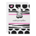 LGC | Polka Dotted Zebra Invitation
