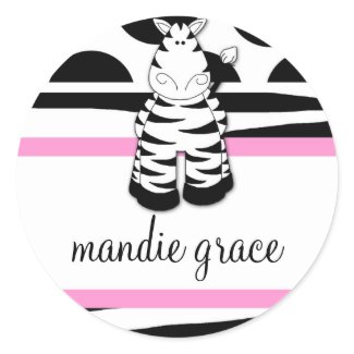 LGC | Polka Dotted Zebra Sticker sticker