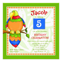 LGC | Tropical Parrot-dise Invitation