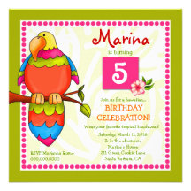 LGC | Tropical Parrot-dise Invitation