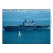 LHA "Pelelio" amphibious helicopter assault ship, Greeting Card