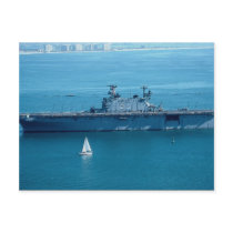 LHA "Pelelio" amphibious helicopter assault ship, Postcard