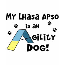 Lhasa Apso Agility Dog t-shirts